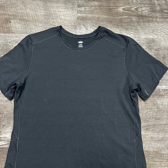 REI 100% Merino Wool Black T-Shirt Size Small - Picture 2 of 6
